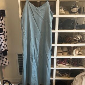SHEIN Light Blue Maxi Dress